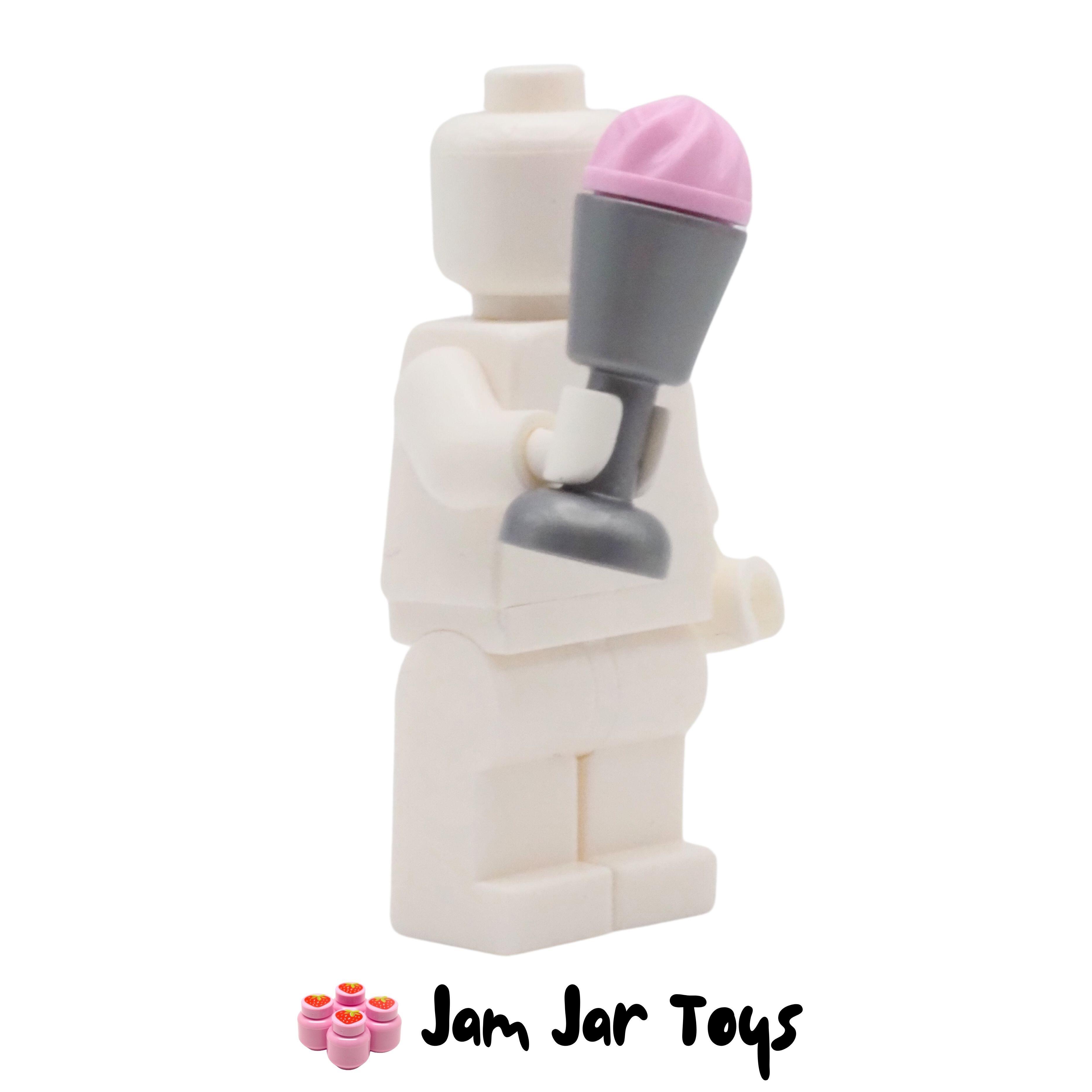 LEGO Flat Silver Goblet with Pink Strawberry Ice Cream.