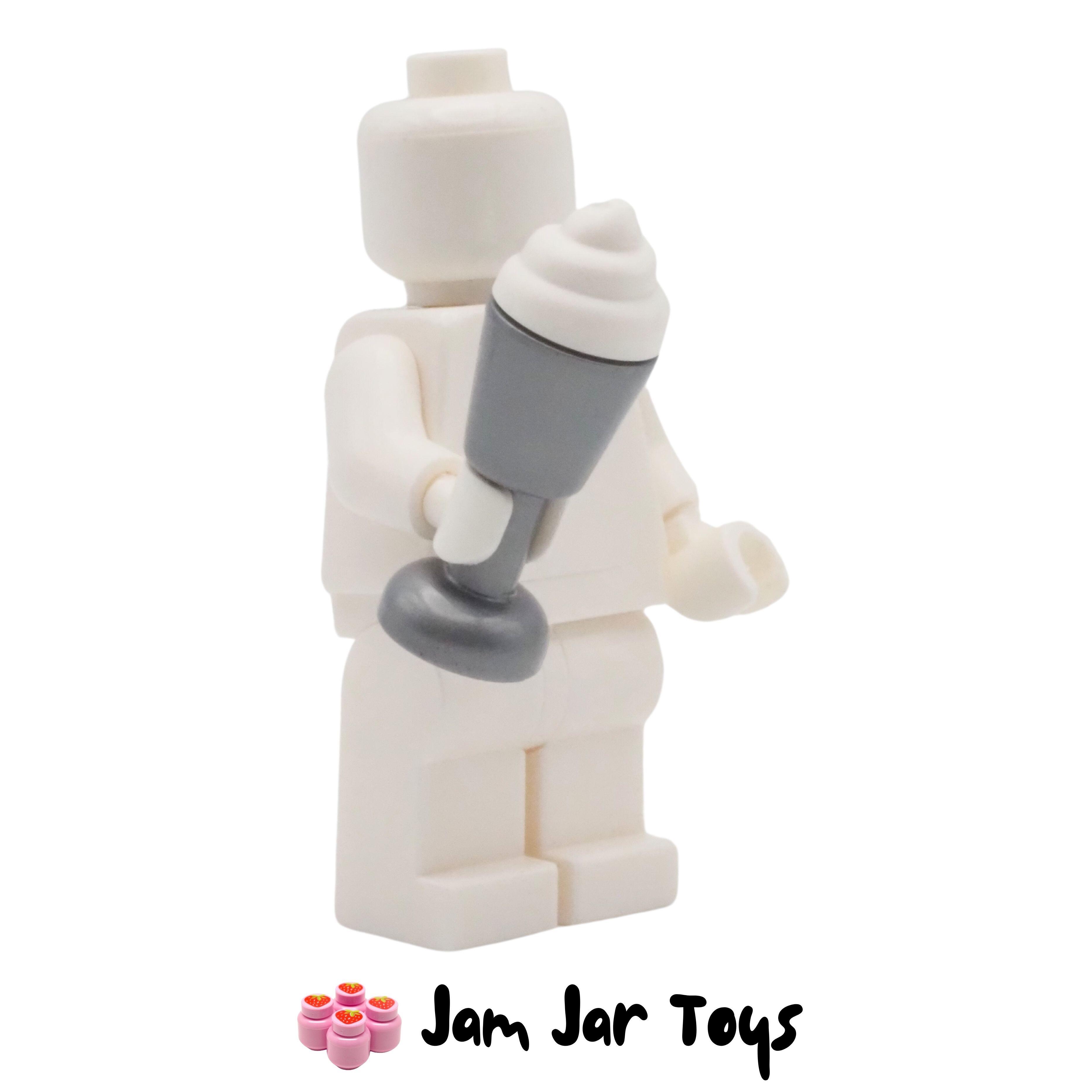 LEGO Flat Silver Goblet with White / Vanilla Swirly Ice Cream