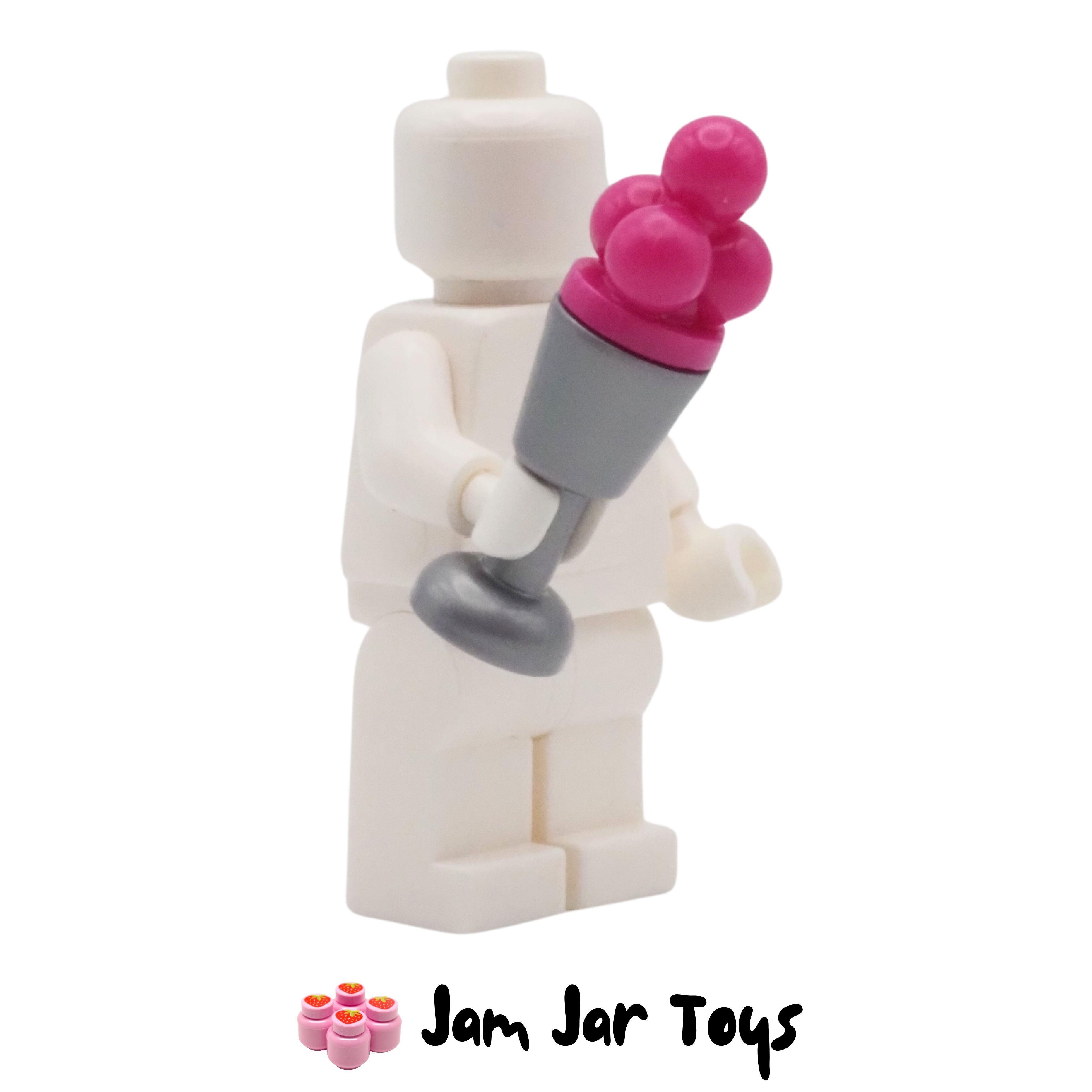 LEGO Flat Silver Goblet with Magenta / Raspberry Ice Cream