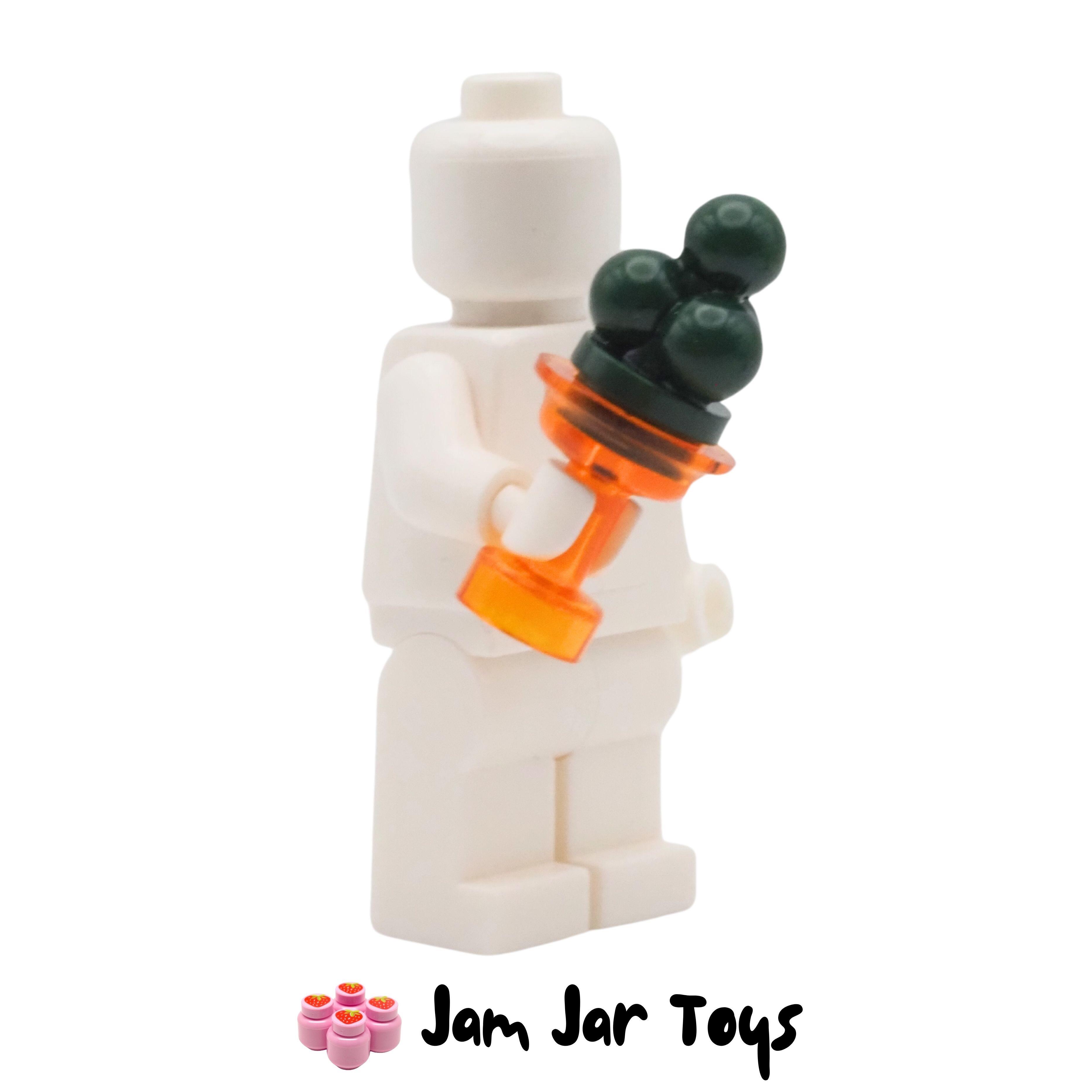 LEGO Trans Orange Sundae Dish With Dark Green Ice Cream