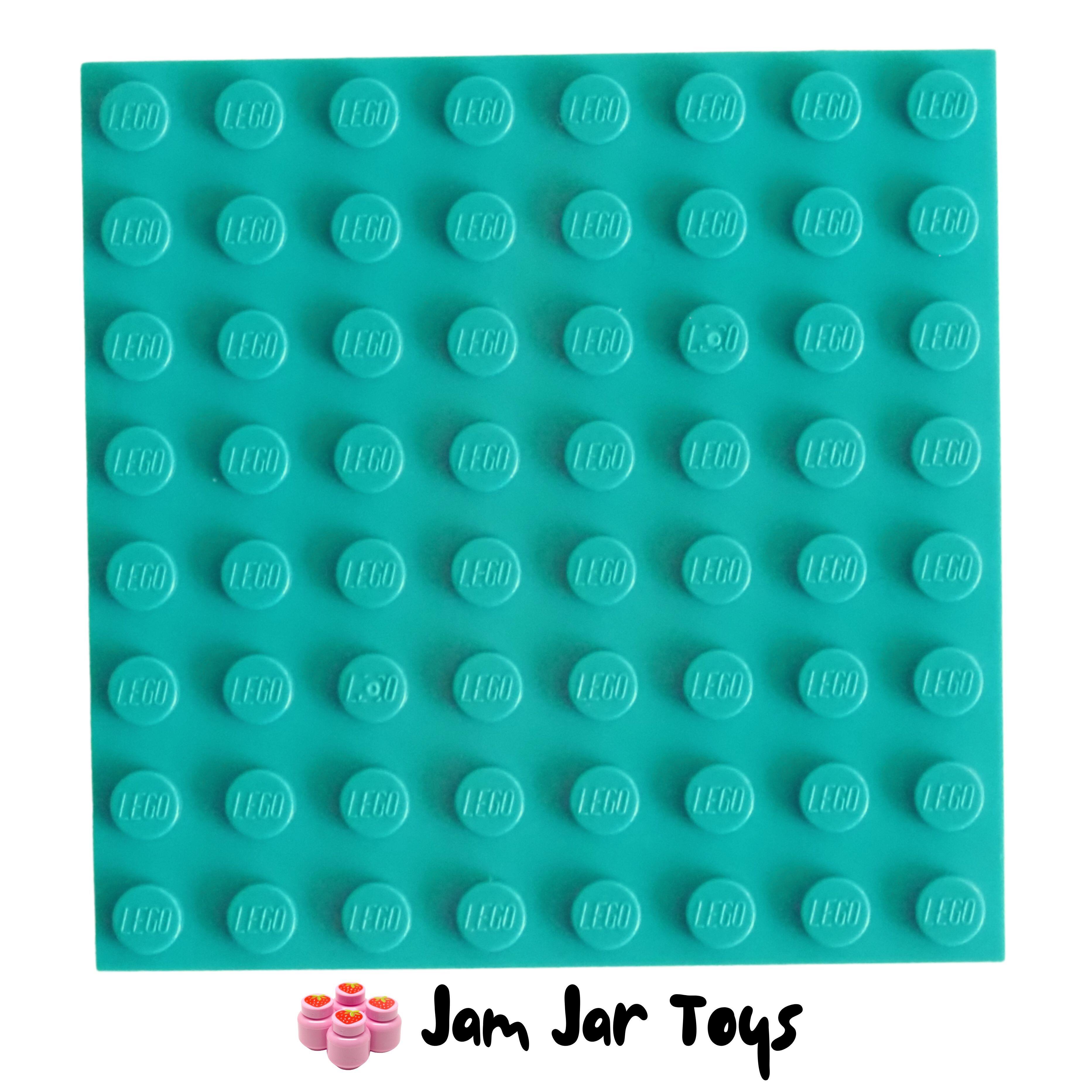 LEGO Base Plate - Dark Turquoise 8 x 8 Stud