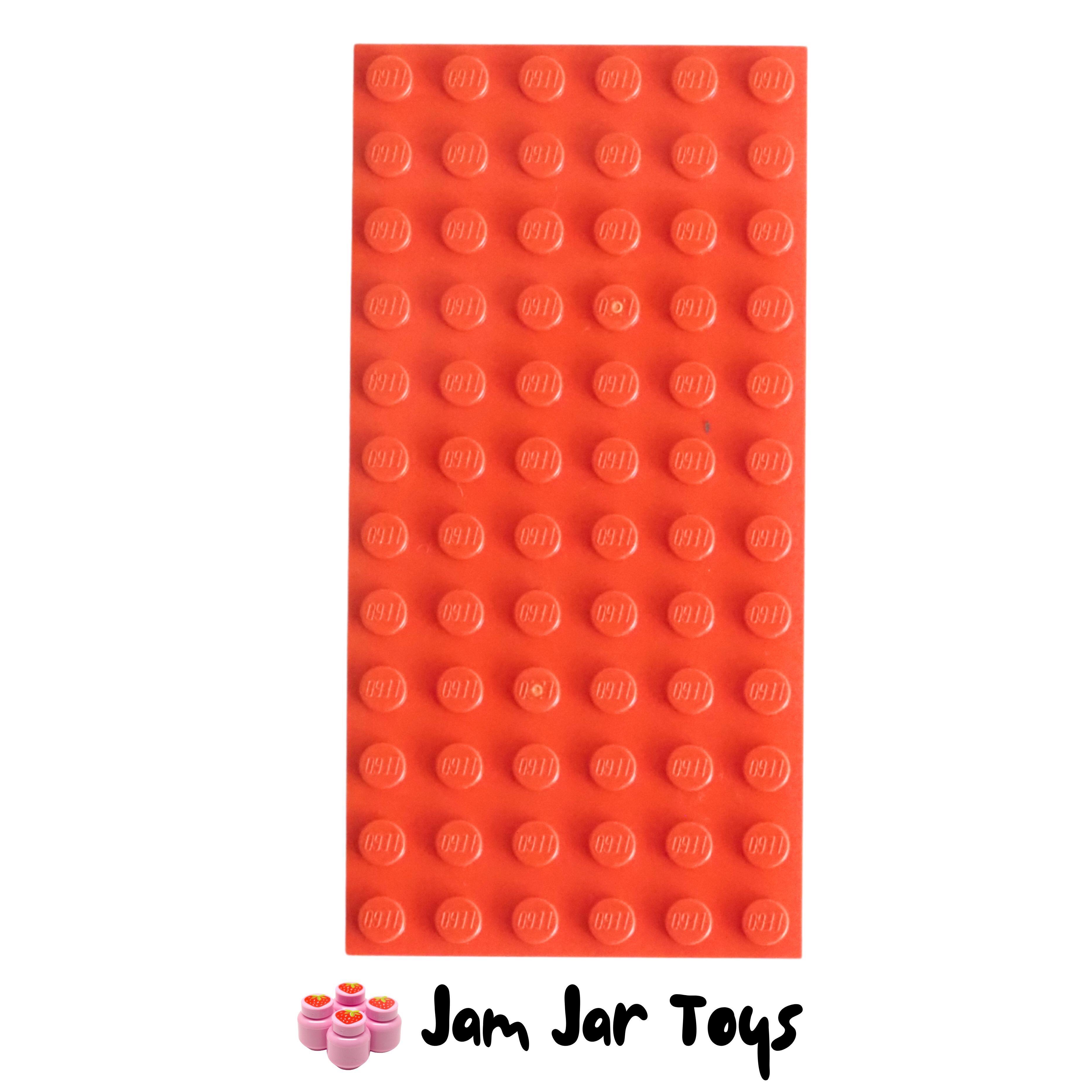 LEGO Base Plate - Reddish Orange 6 x 12 Stud