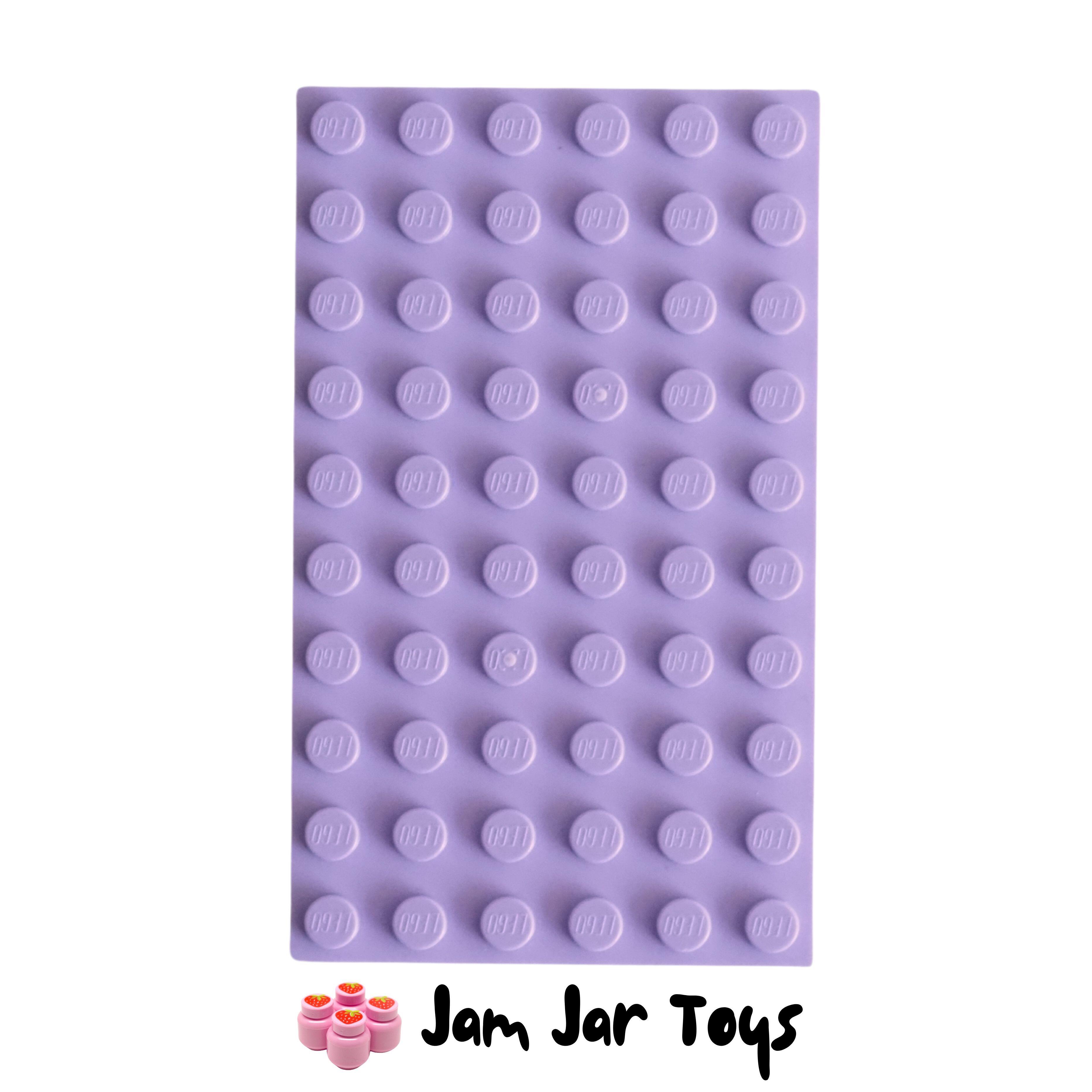 LEGO Base Plate - Lavender 6 x 10 Stud