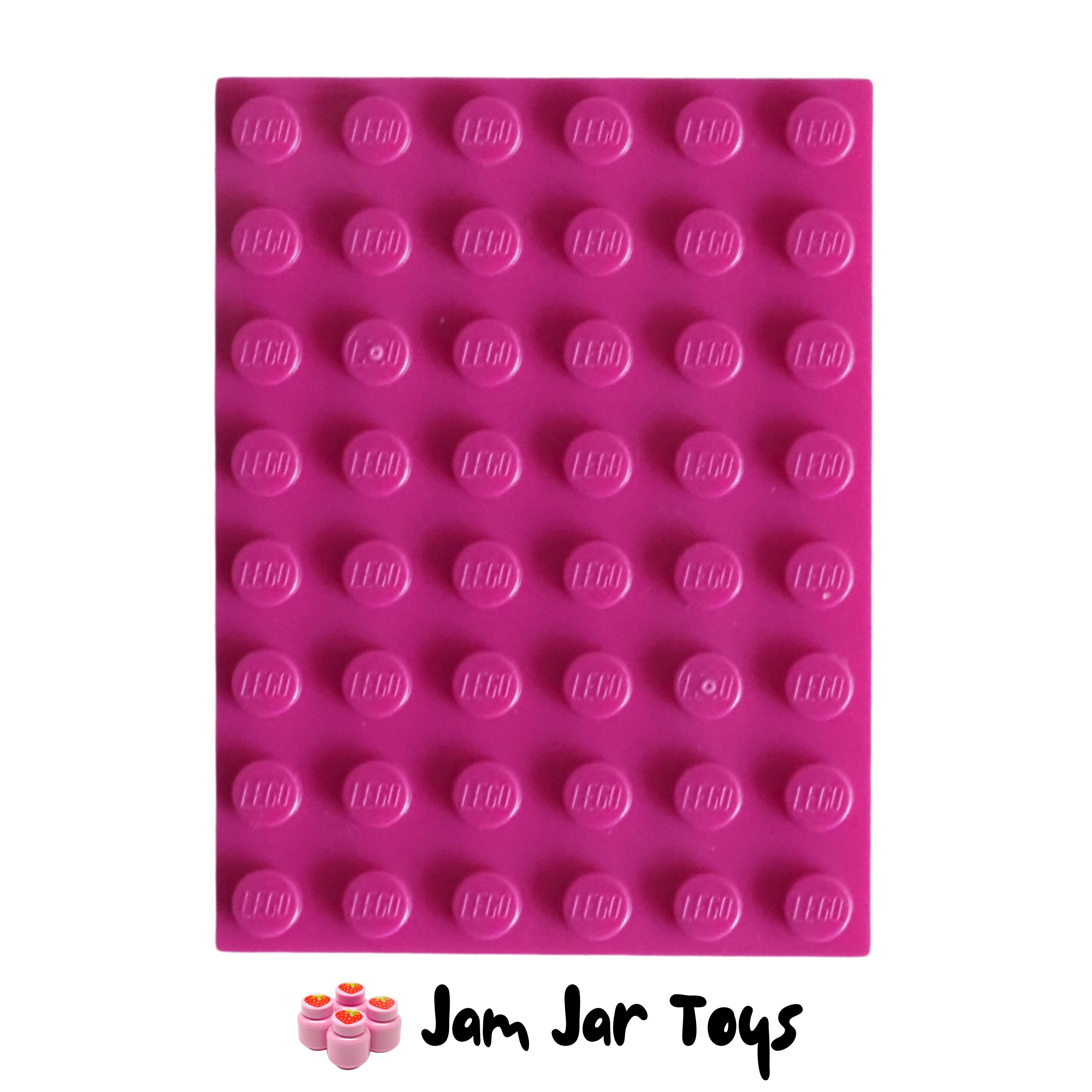 LEGO Base Plate - Magenta 6 x 8 Stud