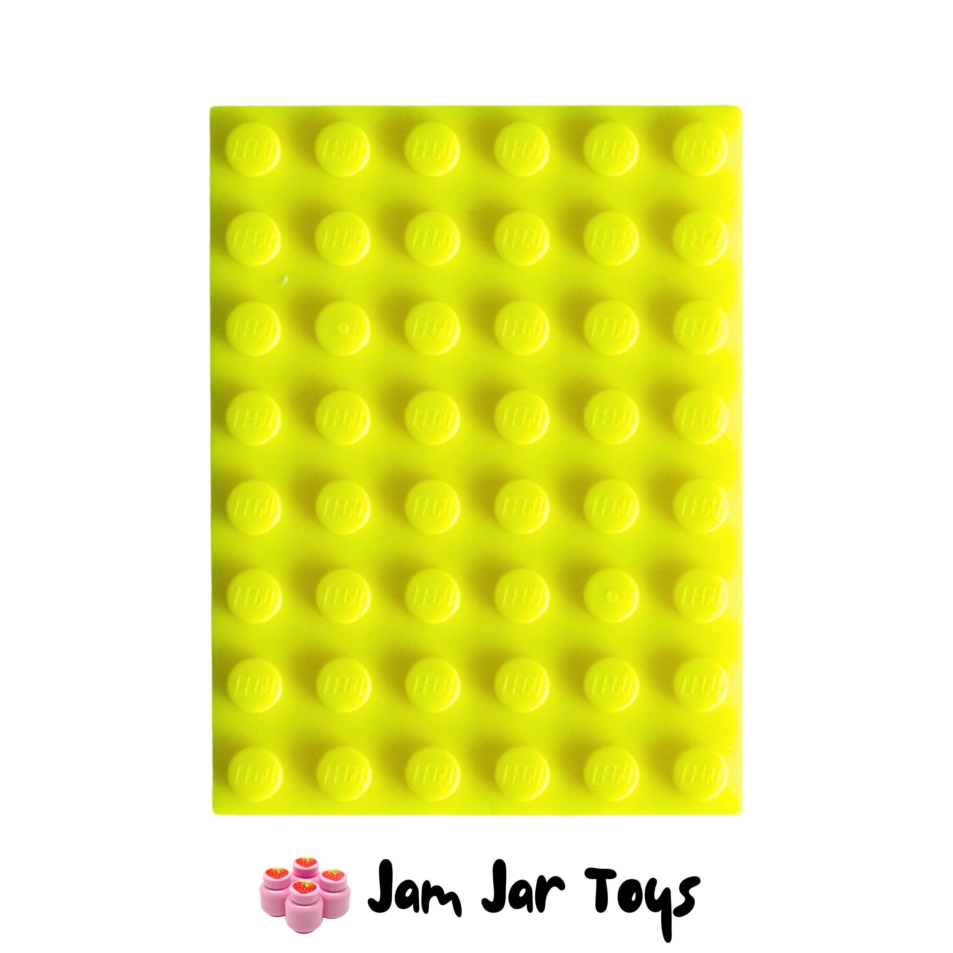 LEGO Base Plate - Vibrant Yellow 6 x 8 Stud