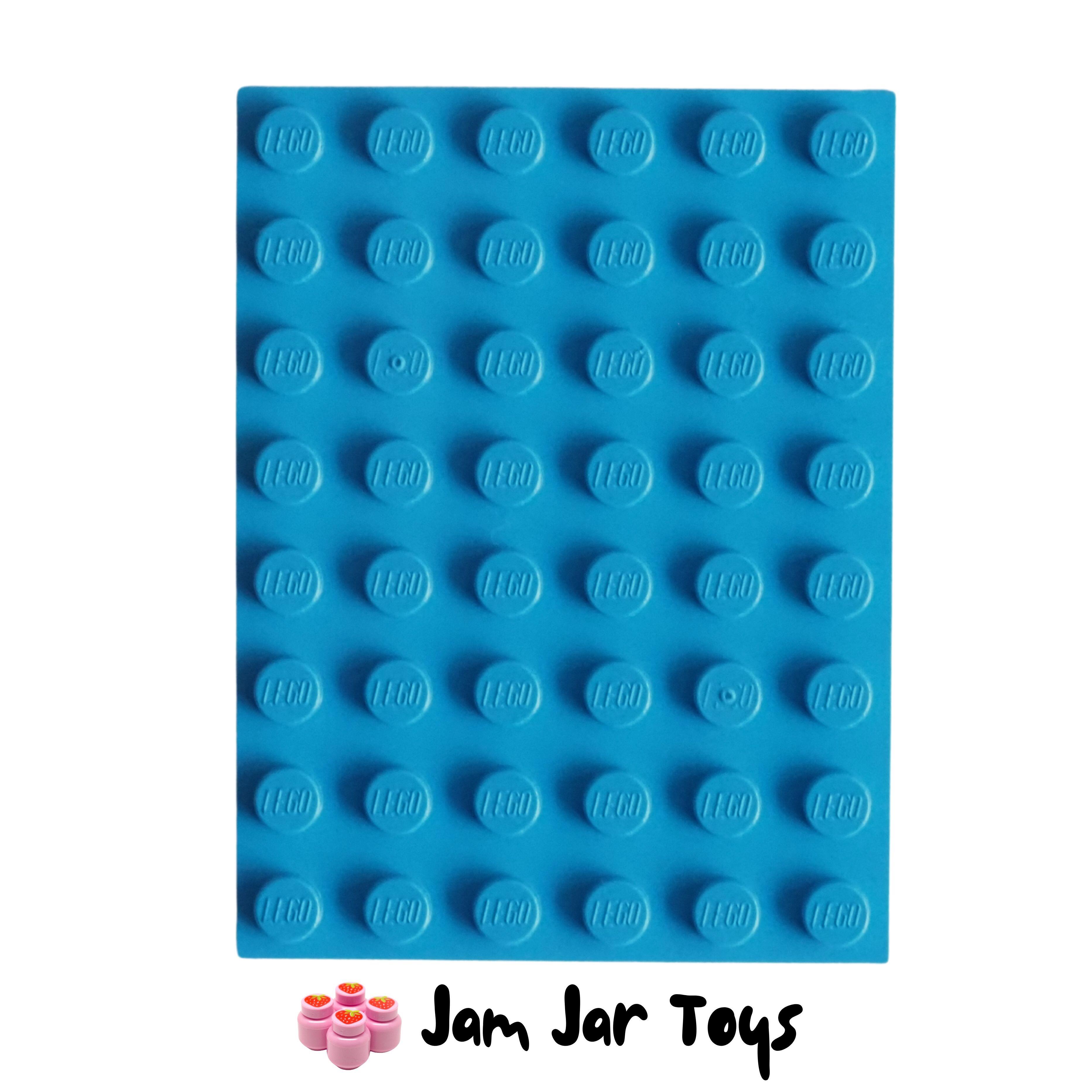 LEGO Base Plate - Dark Azure 6 x 8 Stud