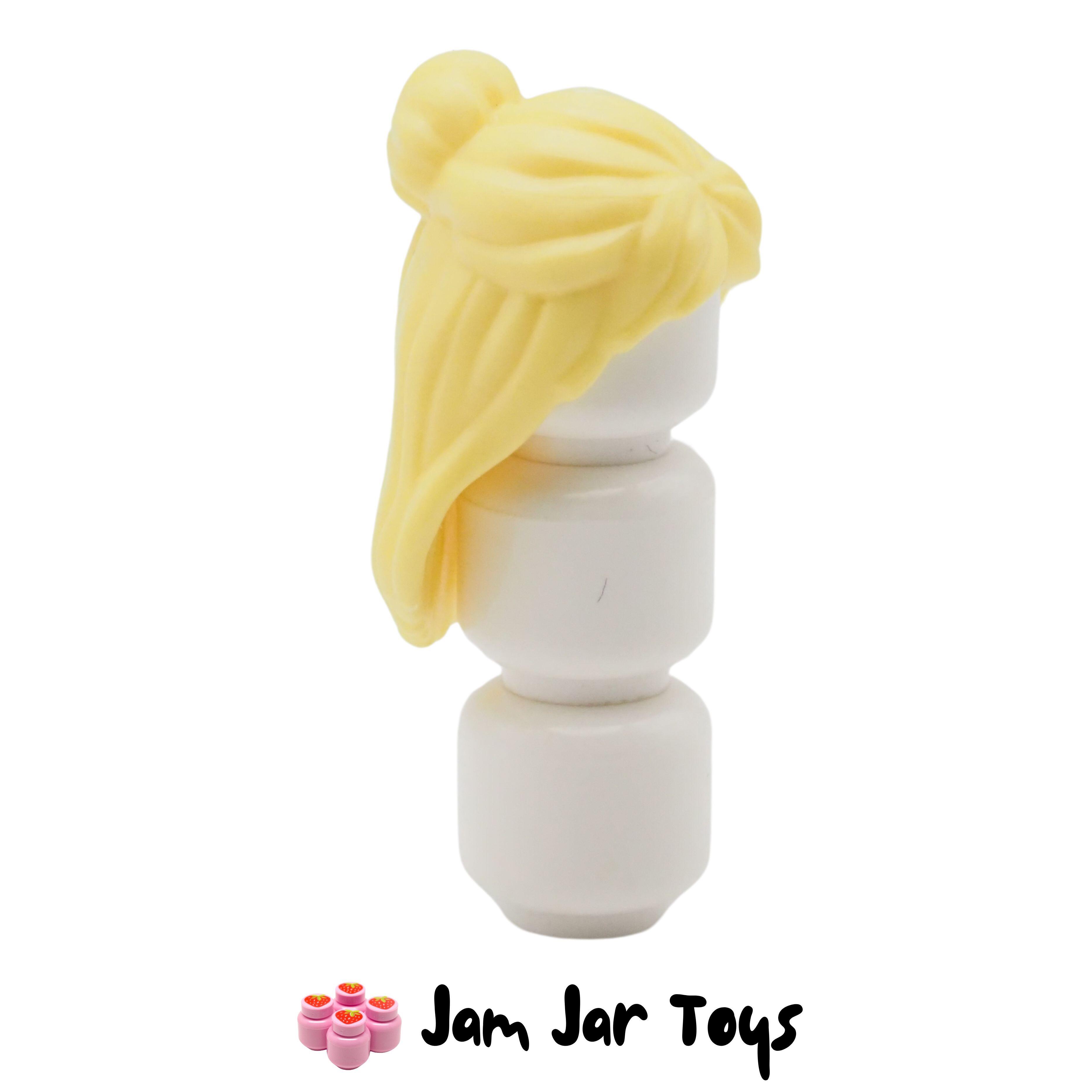 LEGO Bright Light Yellow Hair Long with Bun