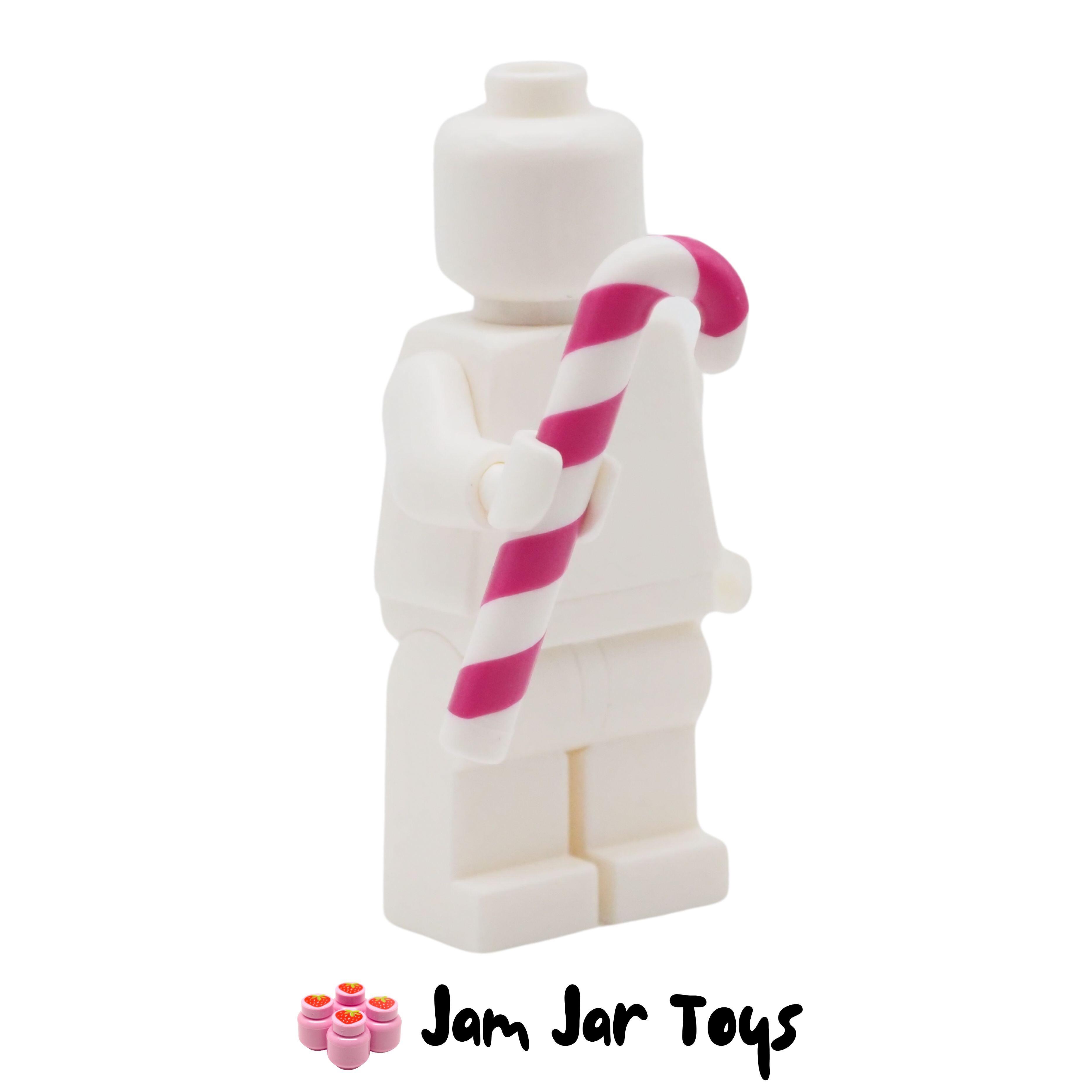 LEGO White Candy Cane, Magenta Stripes
