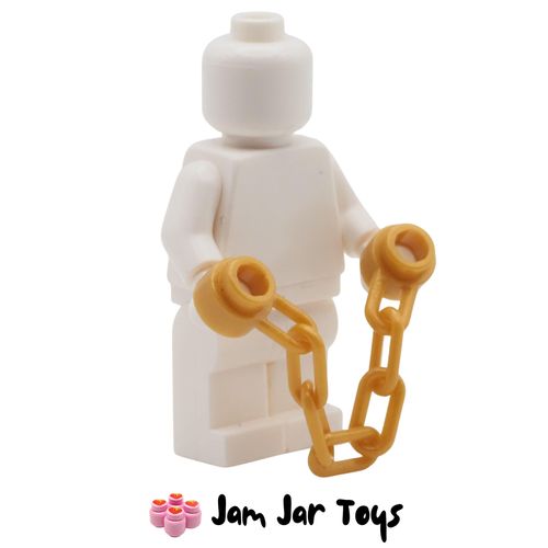 LEGO Accessory – Pearl Gold 6L 5 Link Chain for Minifigures