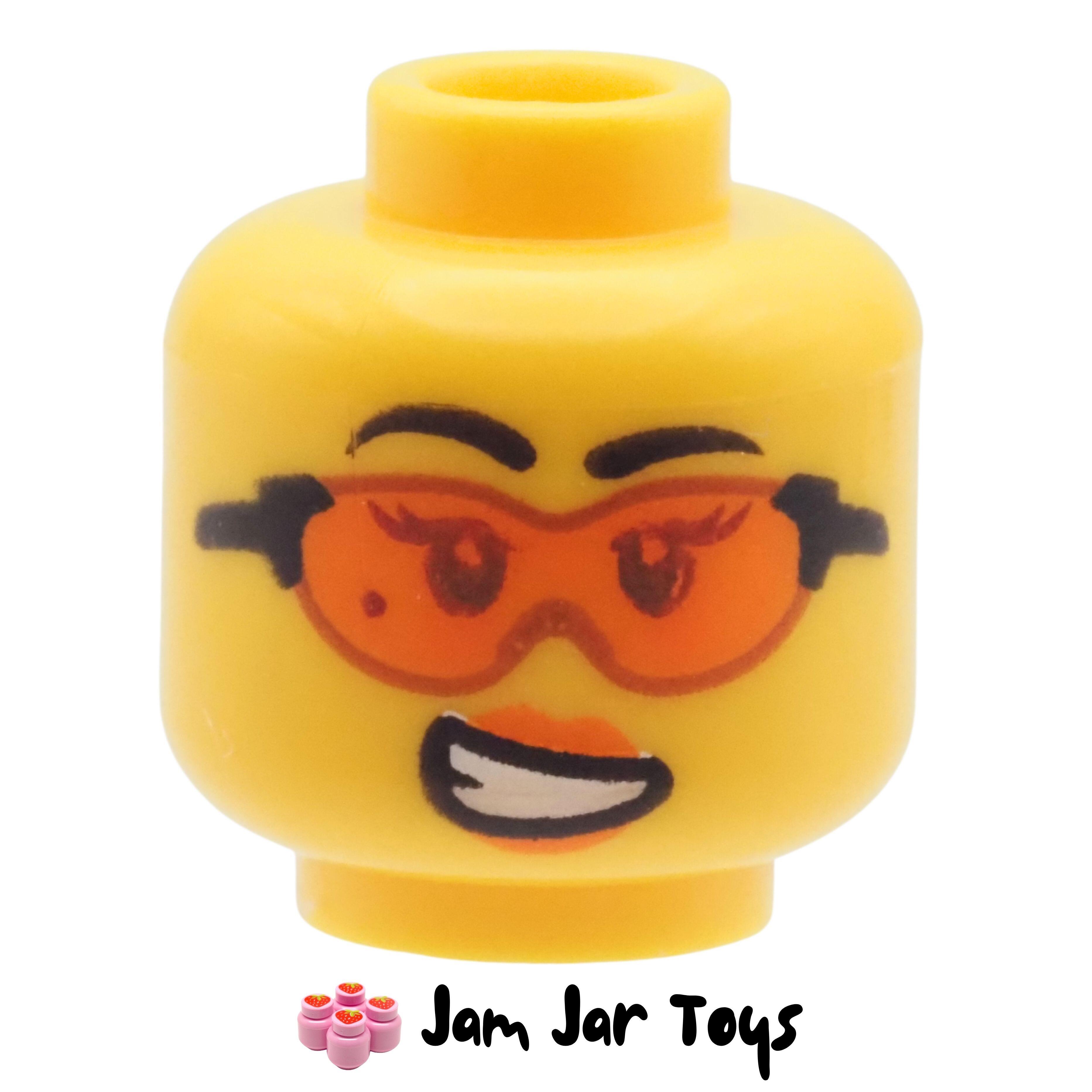 LEGO Minifigure Head - Jenny Brickle with 6530124 | JamJarToys