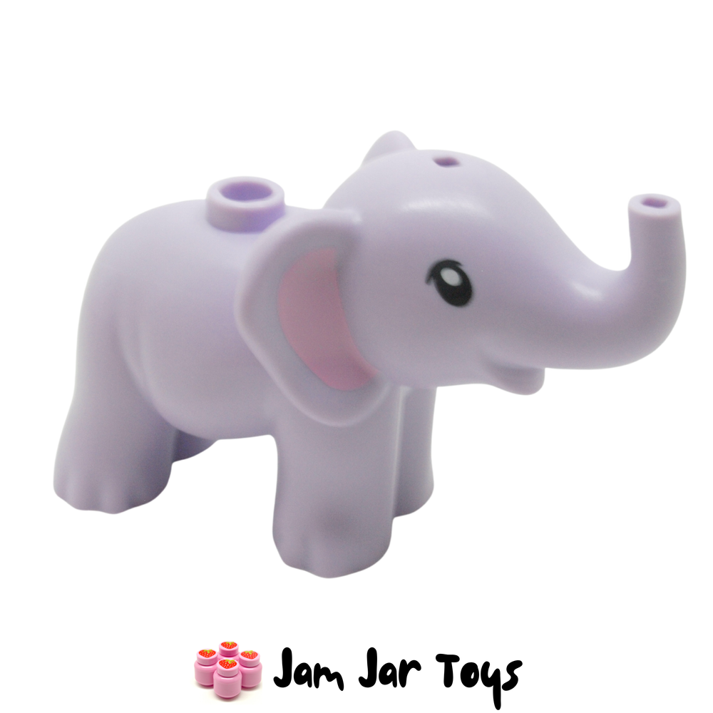 LEGO Baby Elephant - Lavender Side View