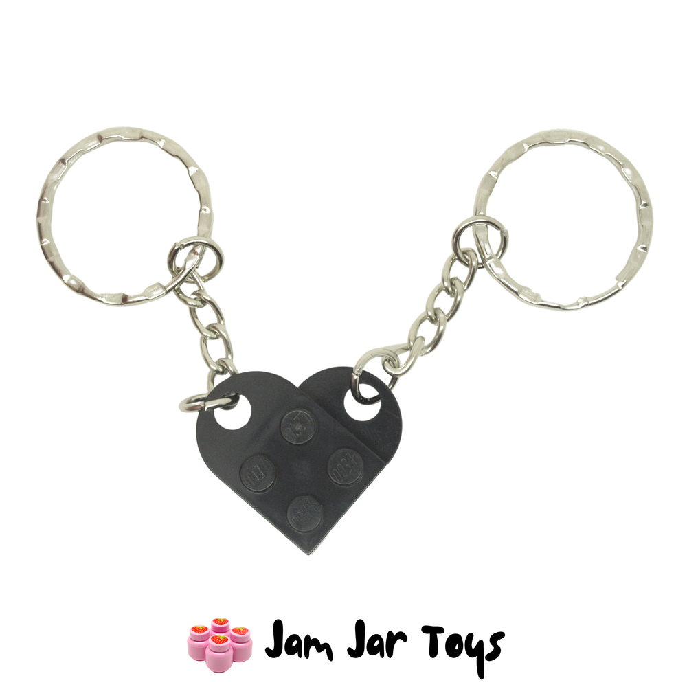 LEGO Black Heart Keyring Keychain