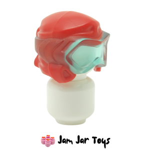 LEGO® Red Wrap Trans-Light Blue Diving Mask HG114