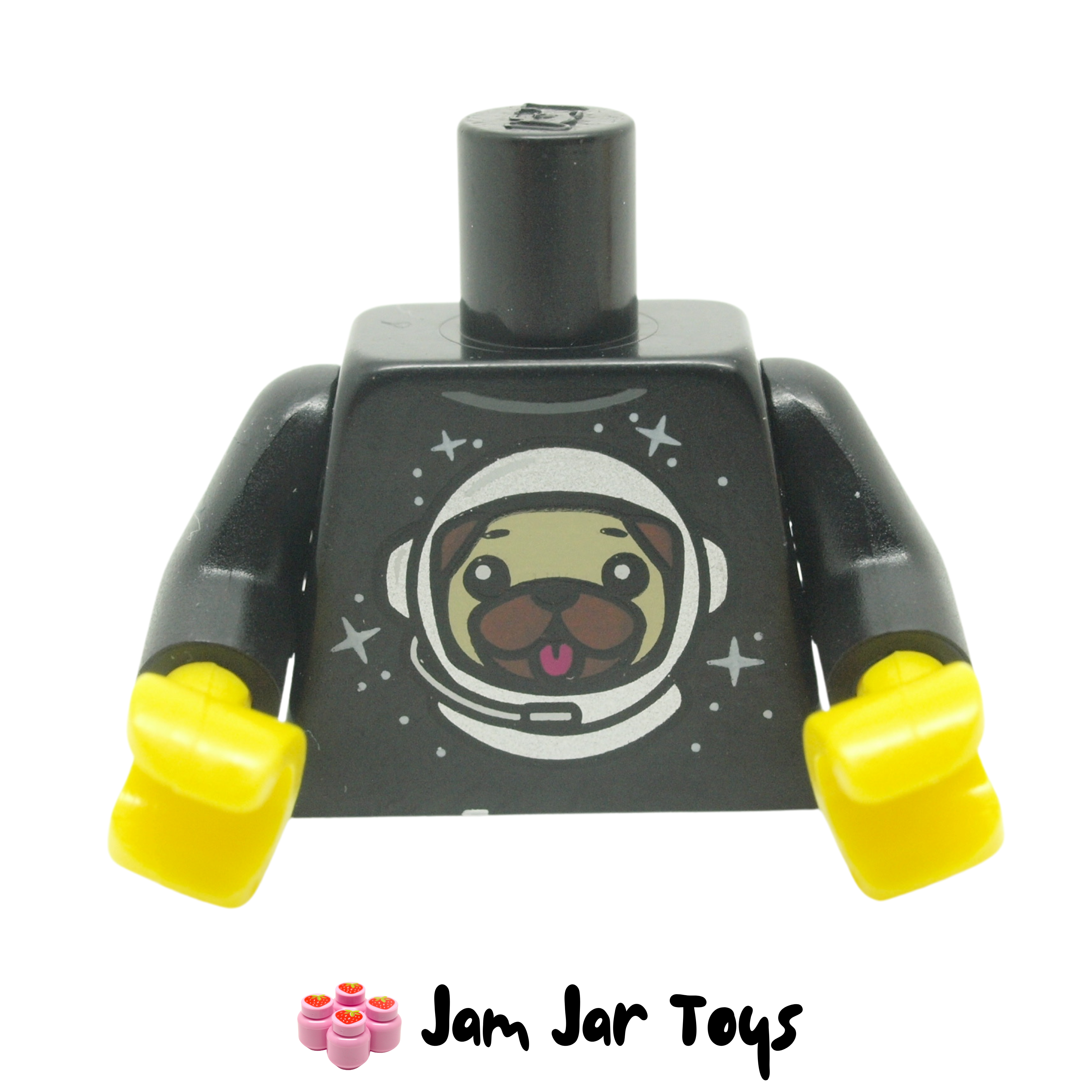 LEGO Black Torso with Dog Head and Space Helmet