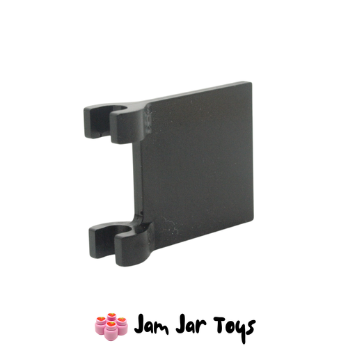 LEGO Black Flag 2 x 2 Square, Flared Clip Edge