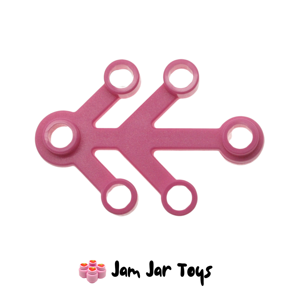 LEGO Dark Pink Leaves 4 x 3