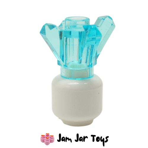 LEGO Trans-Light Blue Jewel Rock Crystal 4 Point