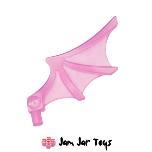 LEGO Trans Dark Pink Bat Wing with Shaft, Chima Bat Wing