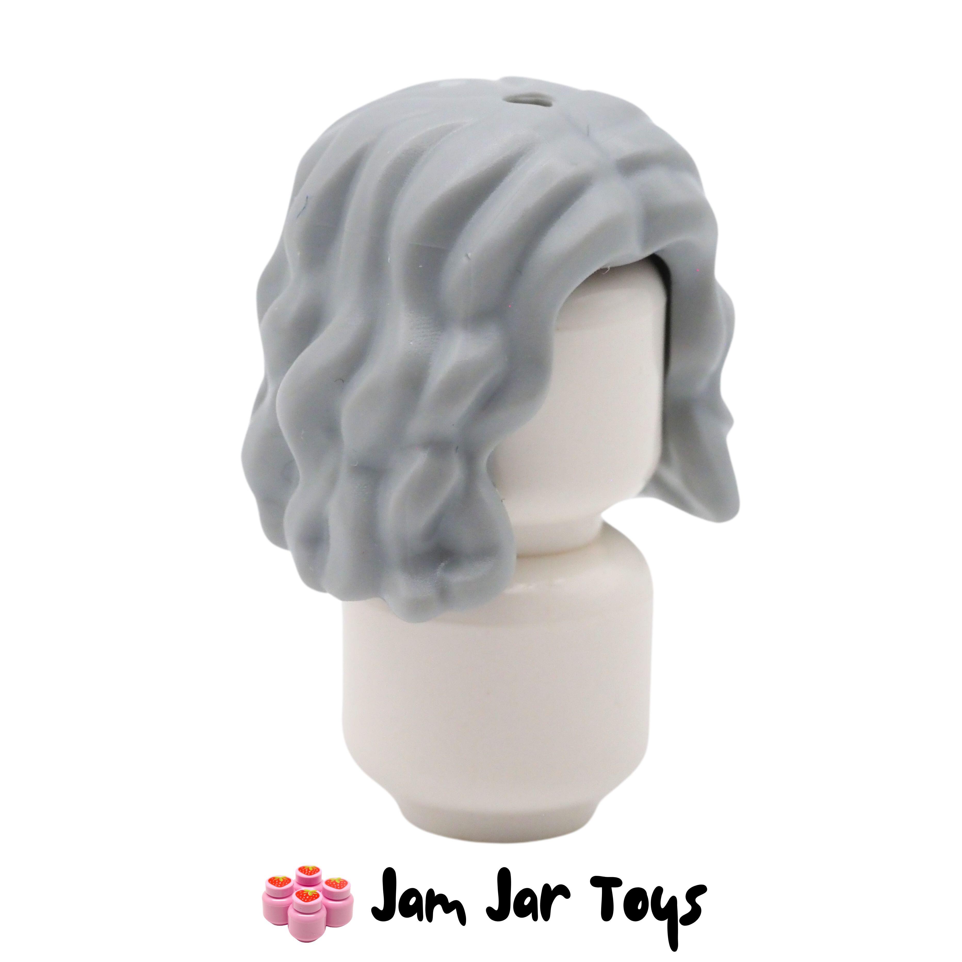 Lego grey hair piece sale