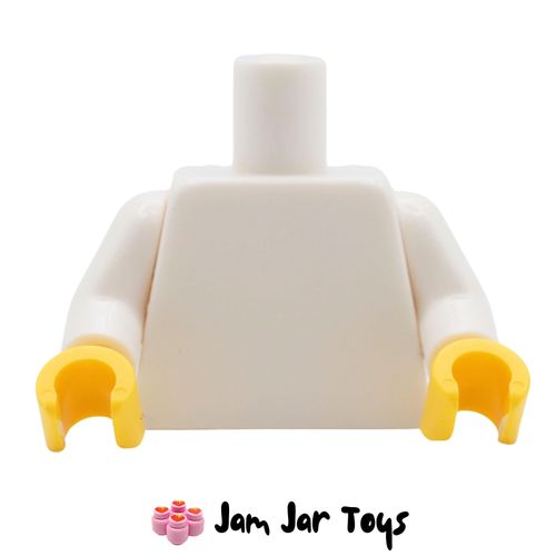 LEGO Plain White Torso, Yellow Hands