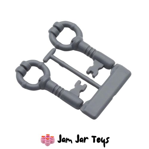 LEGO Keys - Dark Bluish Grey, Sprig of 2