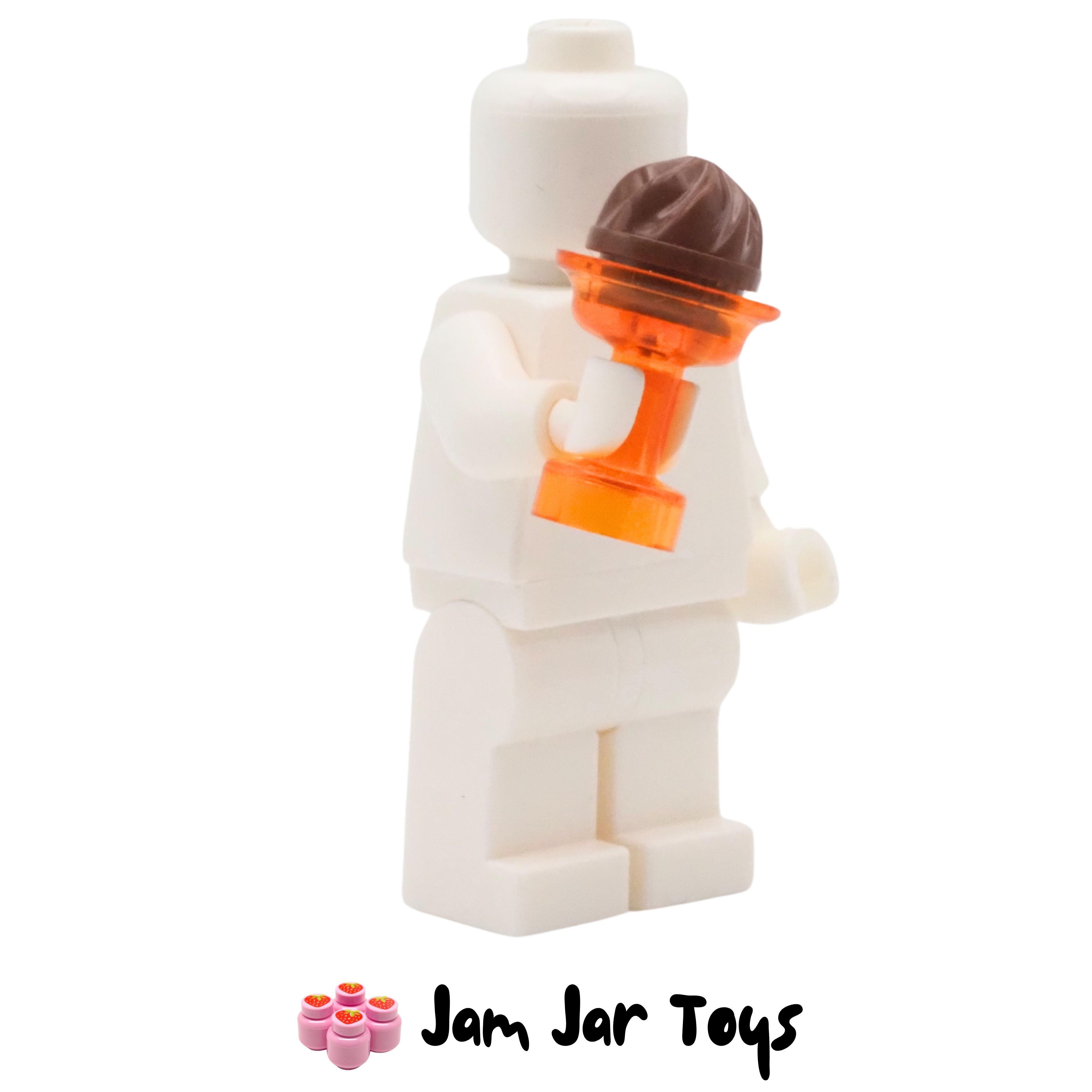 LEGO Trans Orange Sundae Dish With Chocolate Ice Cream