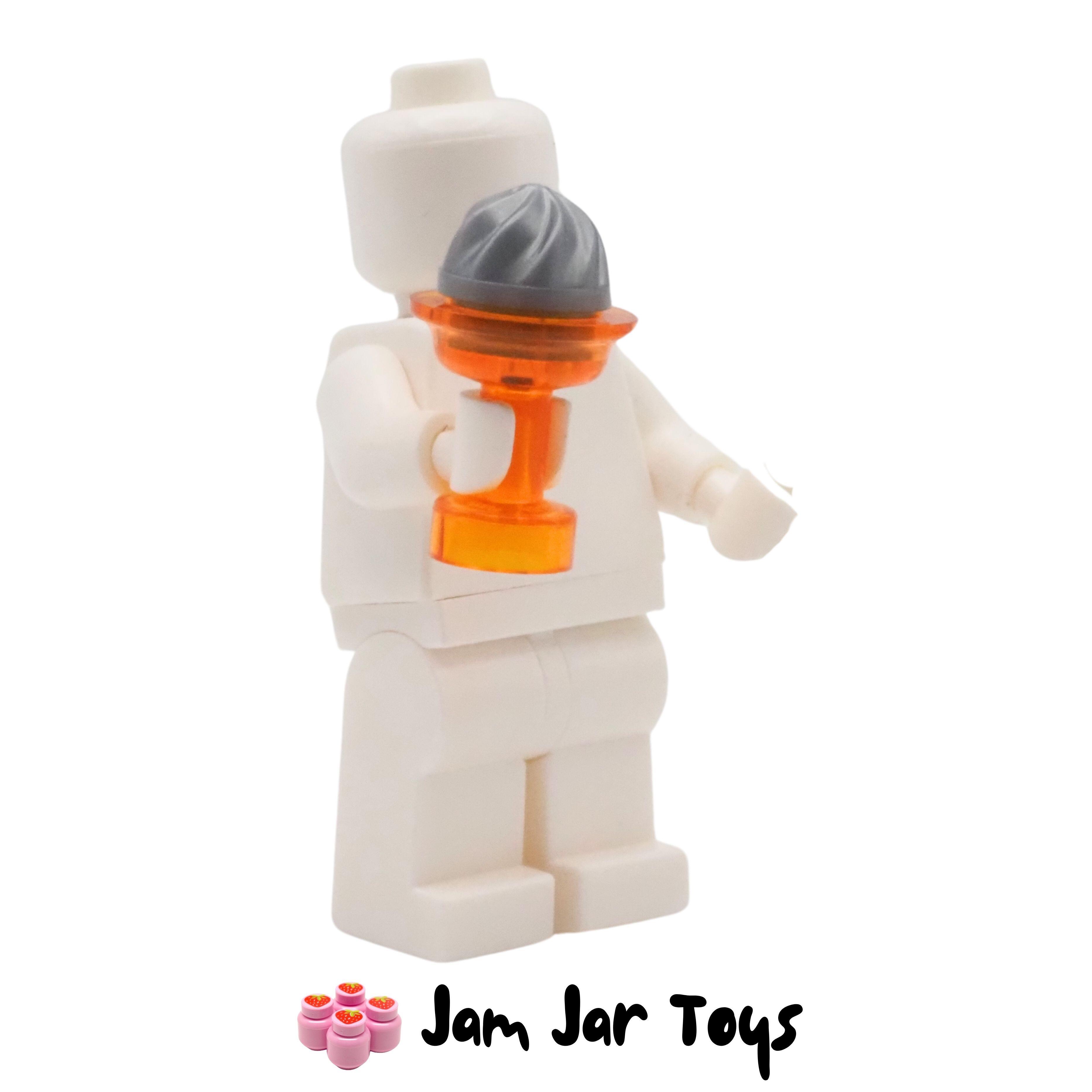 LEGO Trans Orange Sundae Dish With Silver Ice Cream