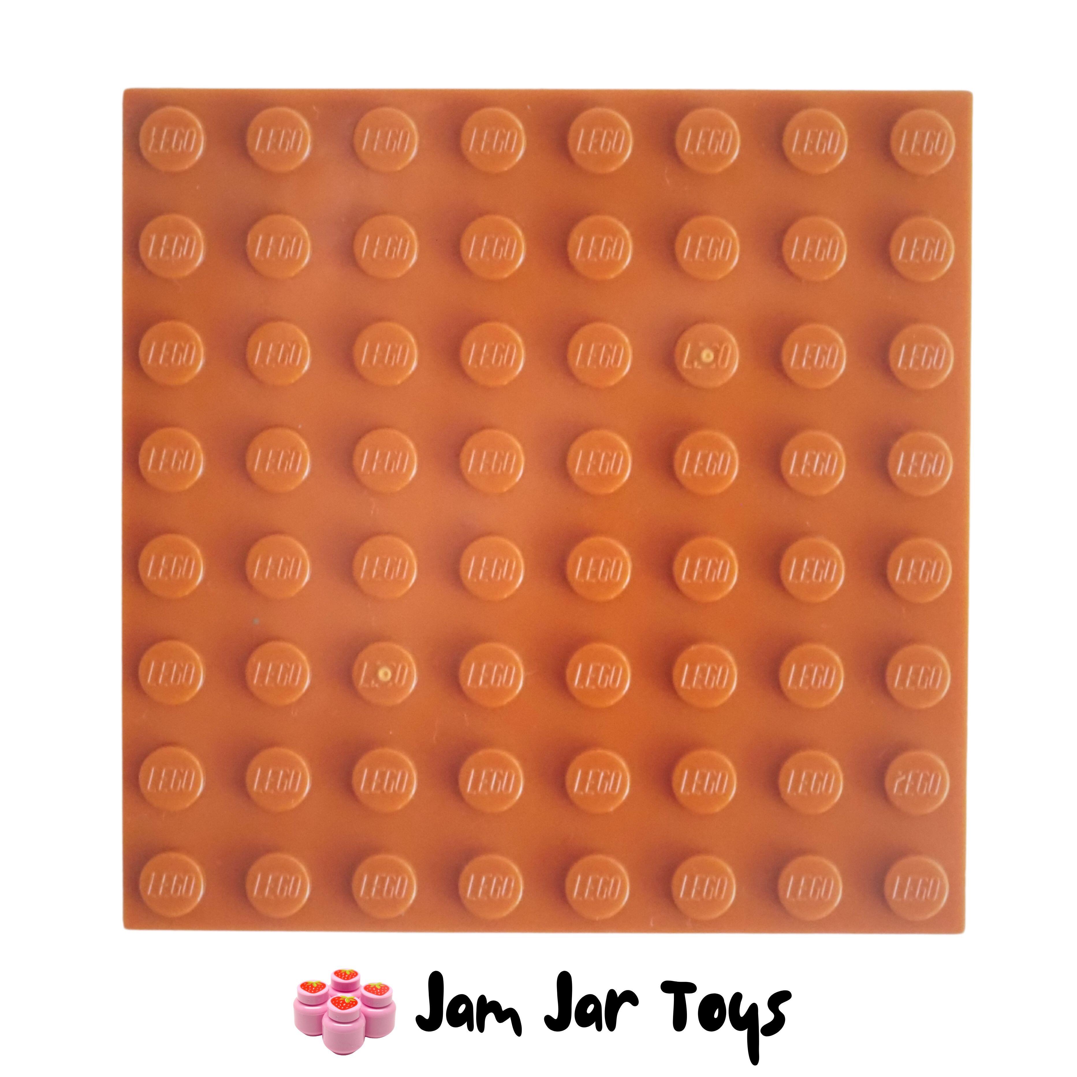 LEGO Base Plate - Dark Orange 8 x 8 Stud