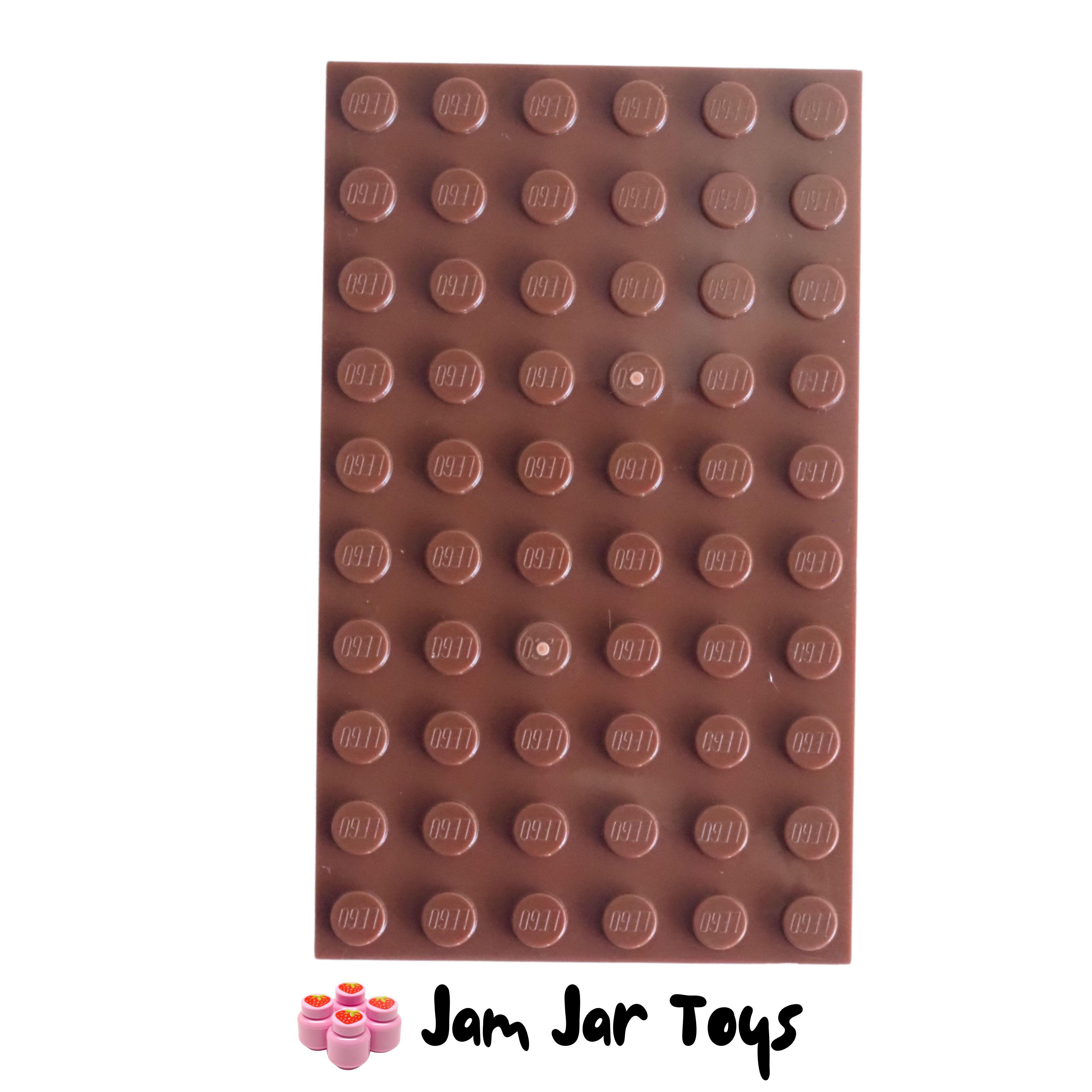 LEGO Base Plate - Reddish Brown 6 x 10 Stud,