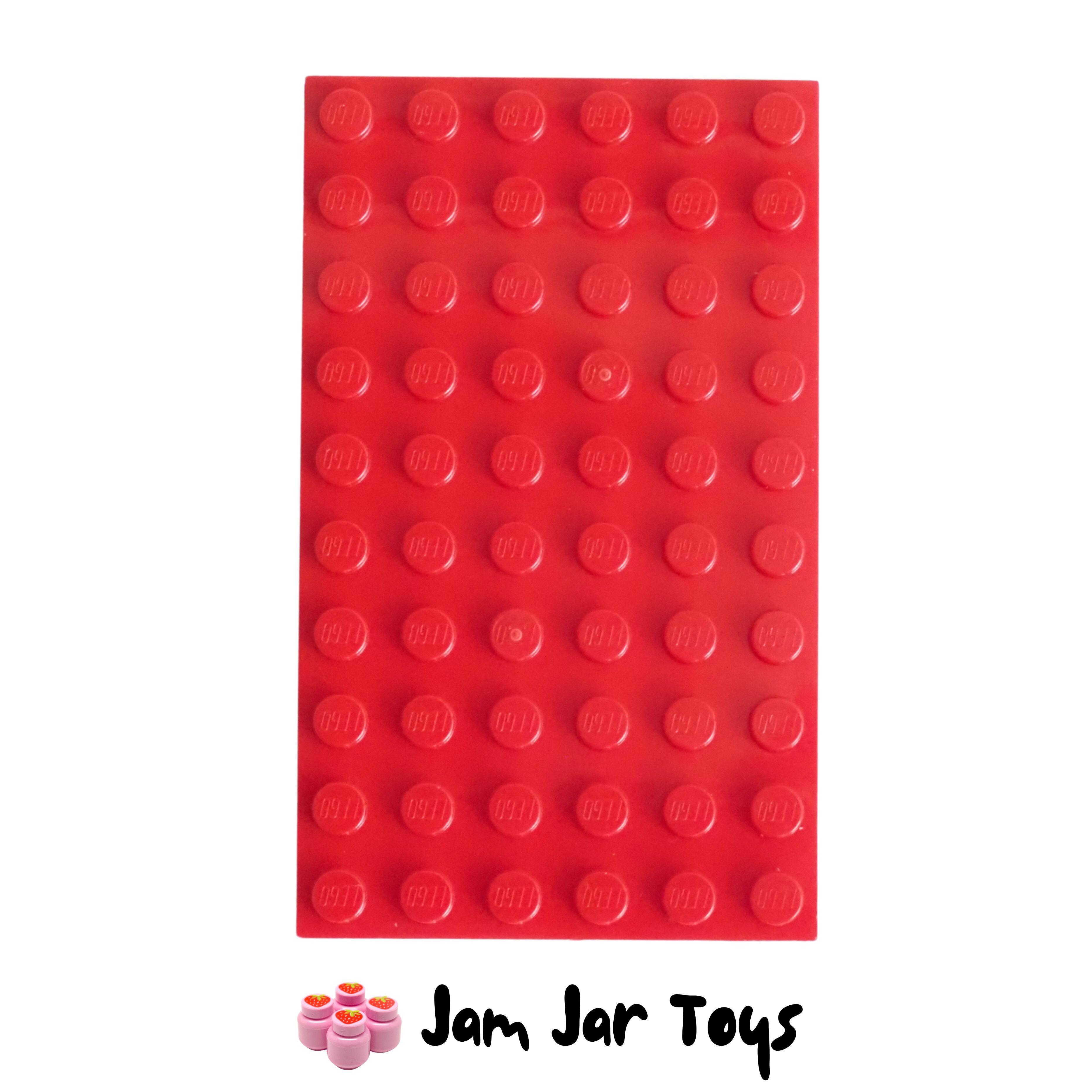 LEGO Base Plate - Red 6 x 10 Stud