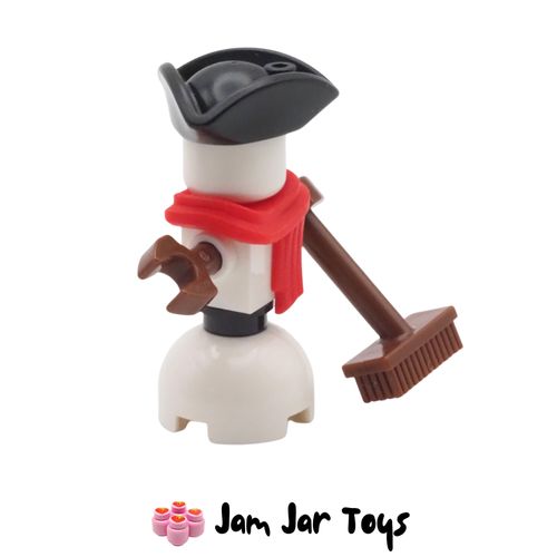 LEGO City Snowman, Red Scarf & Tricorne Hat Side