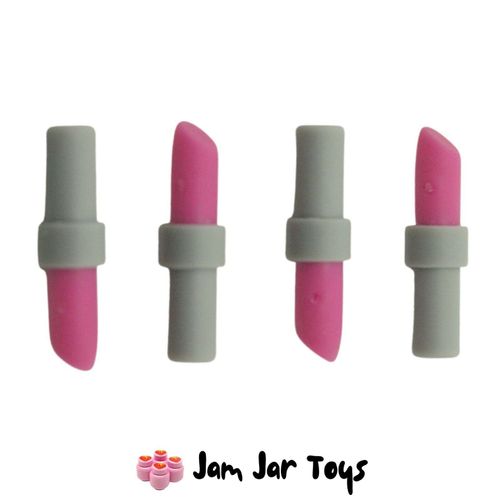 LEGO 4 x Lipstick Pink Light Bluish Gray Handle