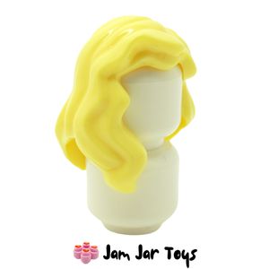 LEGO® Minifigure Hair Bright Yellow Mid-Length Parting (H29)