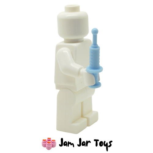 LEGO Bright Light Blue Medical Syringe with 2 Holes