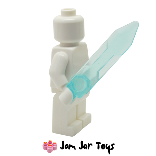 LEGO Trans-Light Blue Sword, Blade Double Edge