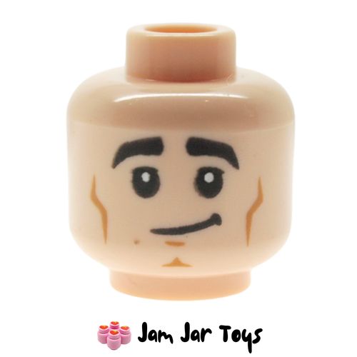 LEGO Joey Tribbiani Light Nougat Head, Tick Eyebrows, Closed Mouth