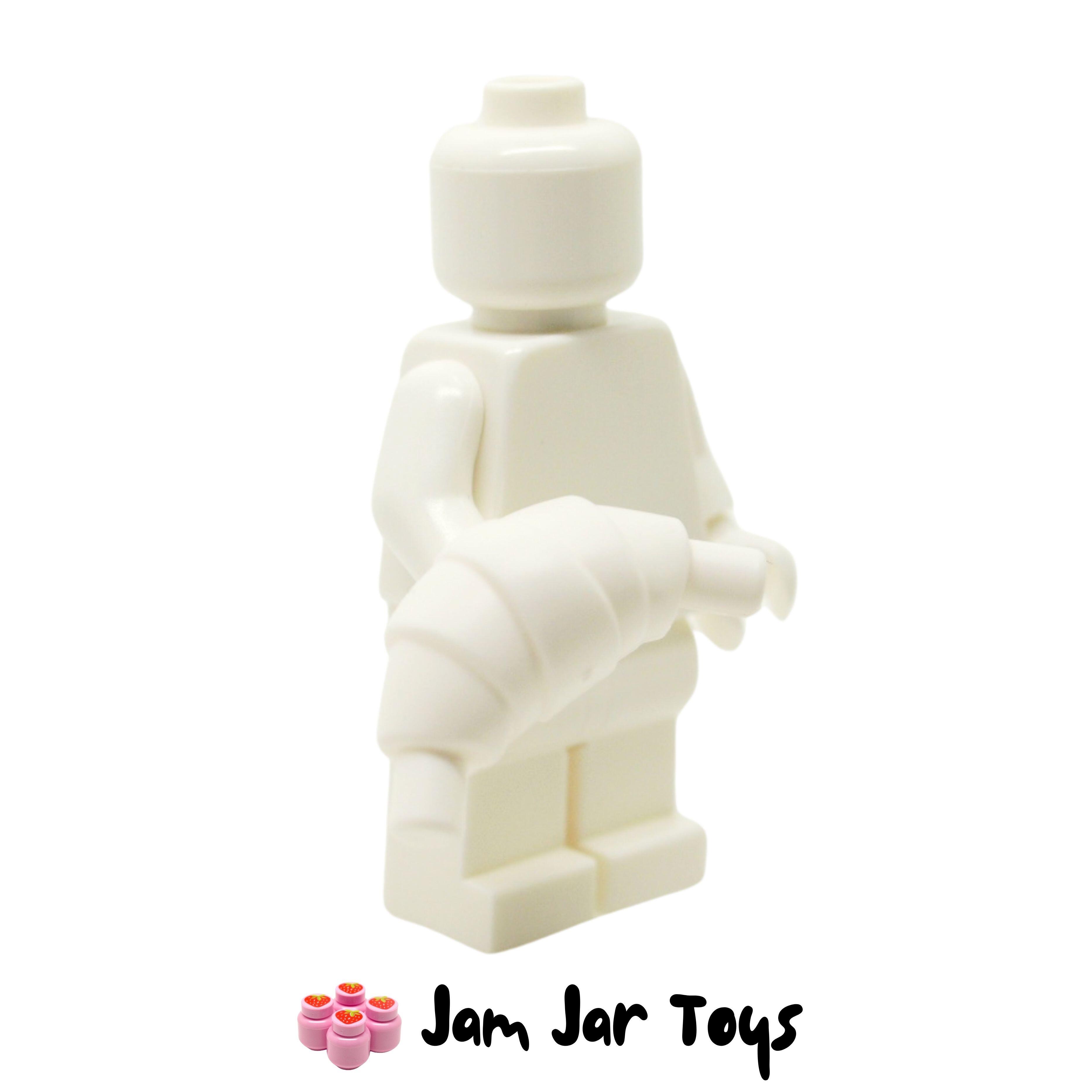 LEGO White Croissant Flat Ends.