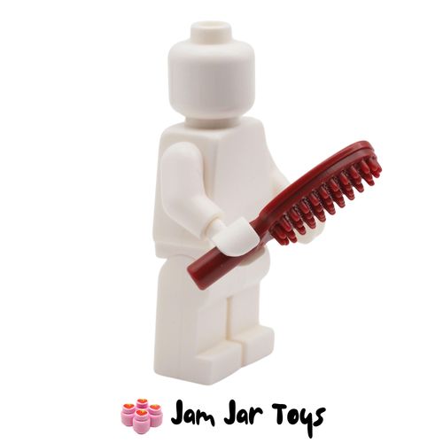 LEGO Dark Red Hairbrush Short Handled.
