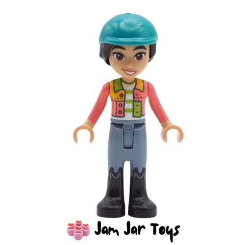 LEGO Friends Minifigure Liann - Coral Jacket, Riding Hat.