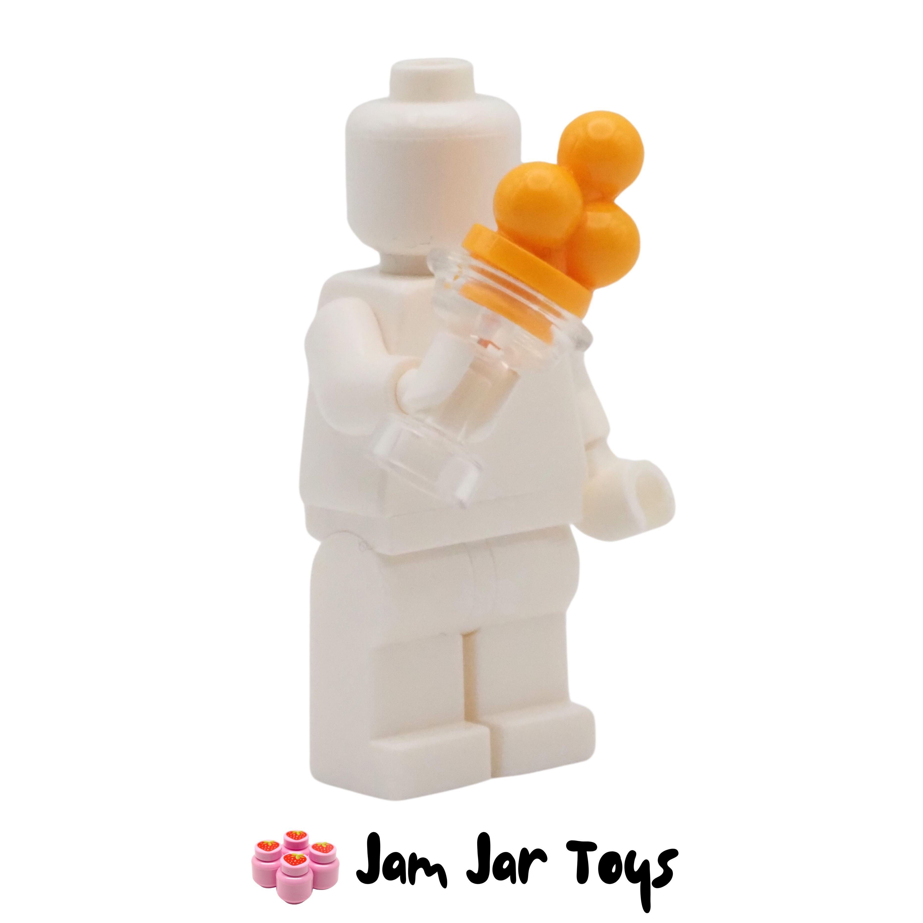 LEGO Trans Clear Sundae Dish With Orange Ice Cream