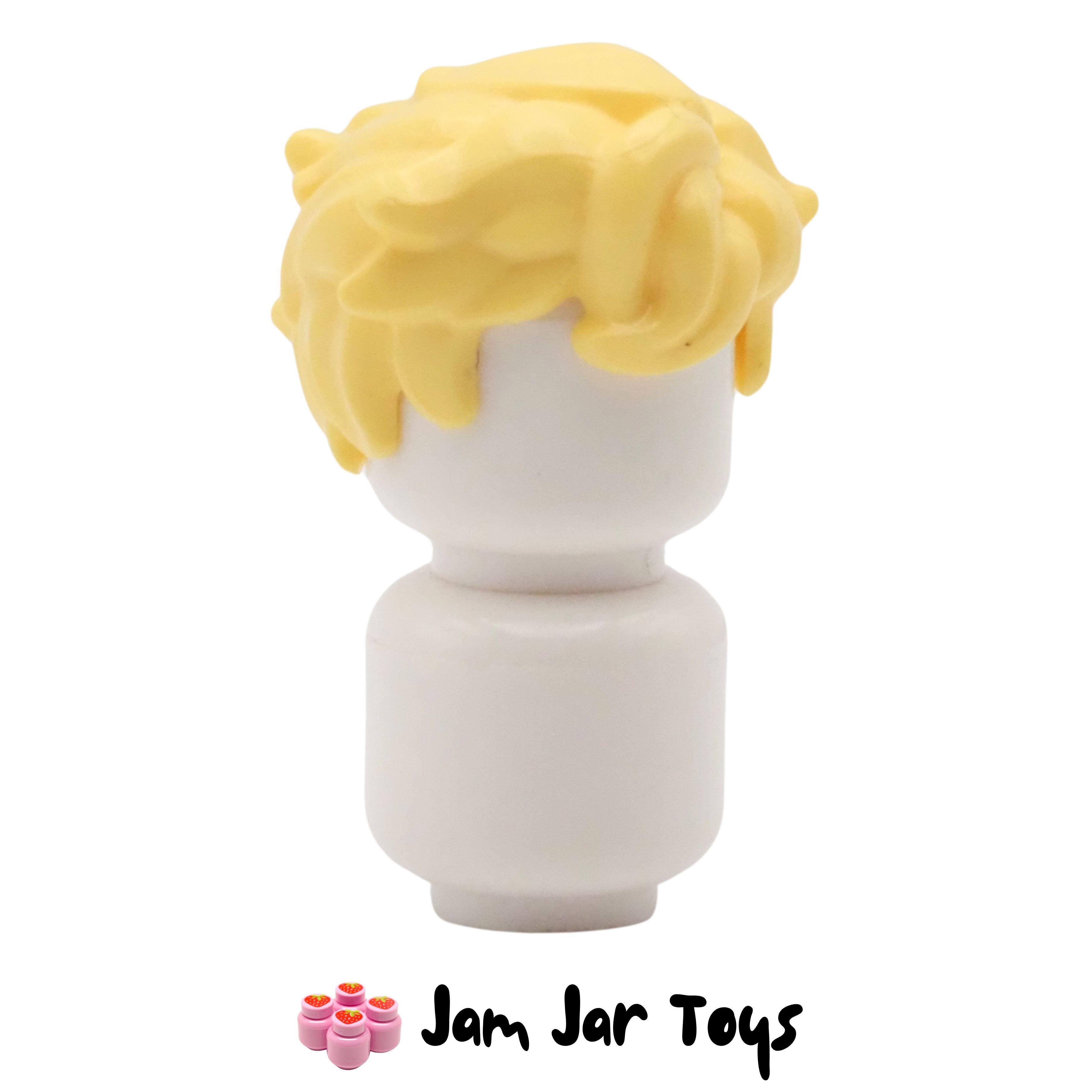 LEGO Bright Light Yellow Tousled Hair, Sticking Out on Both Sides