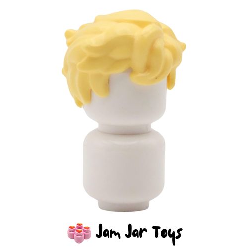 LEGO Bright Light Yellow Tousled Hair, Sticking Out on Both Sides