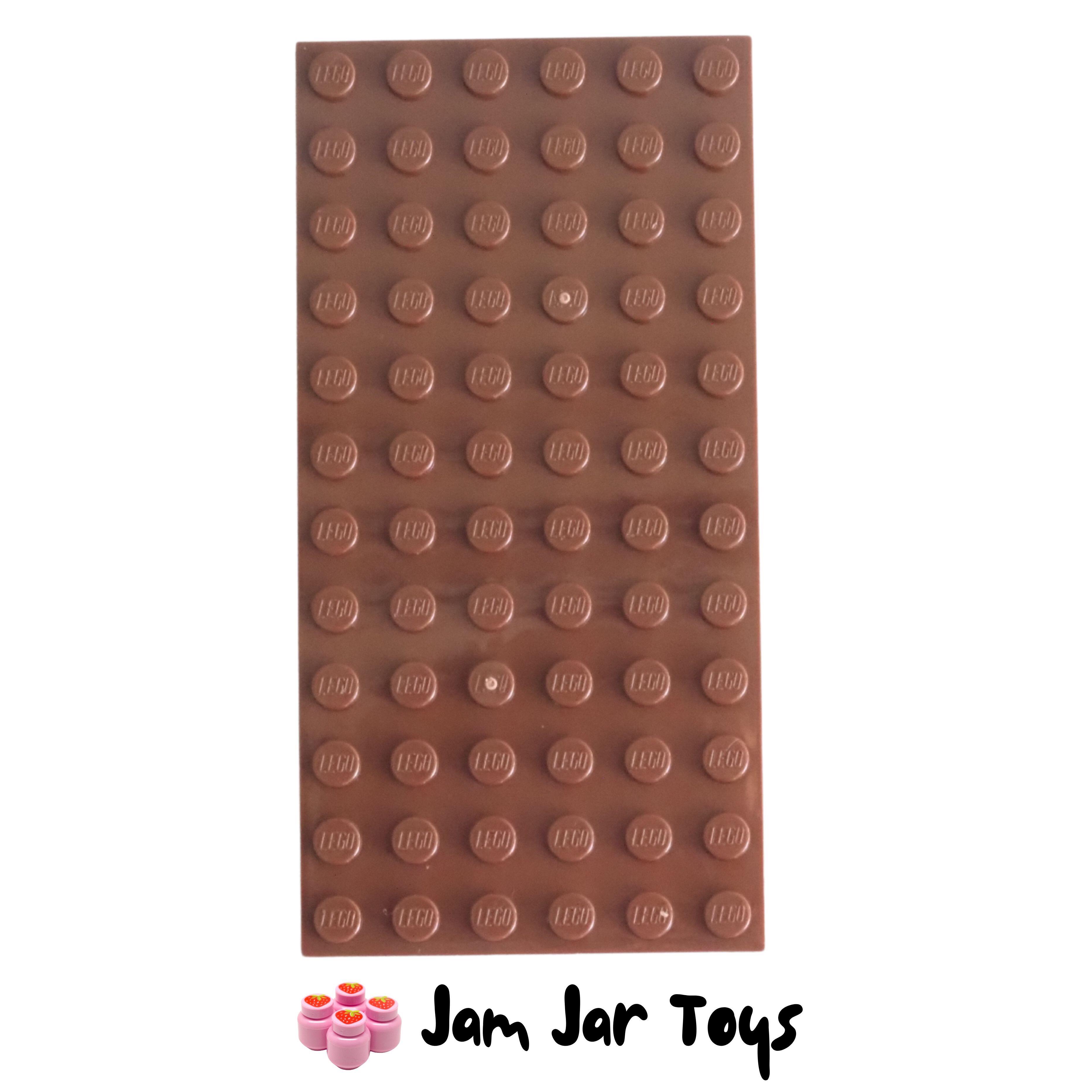 LEGO Base Plate - Reddish Brown 6 x 12 Stud