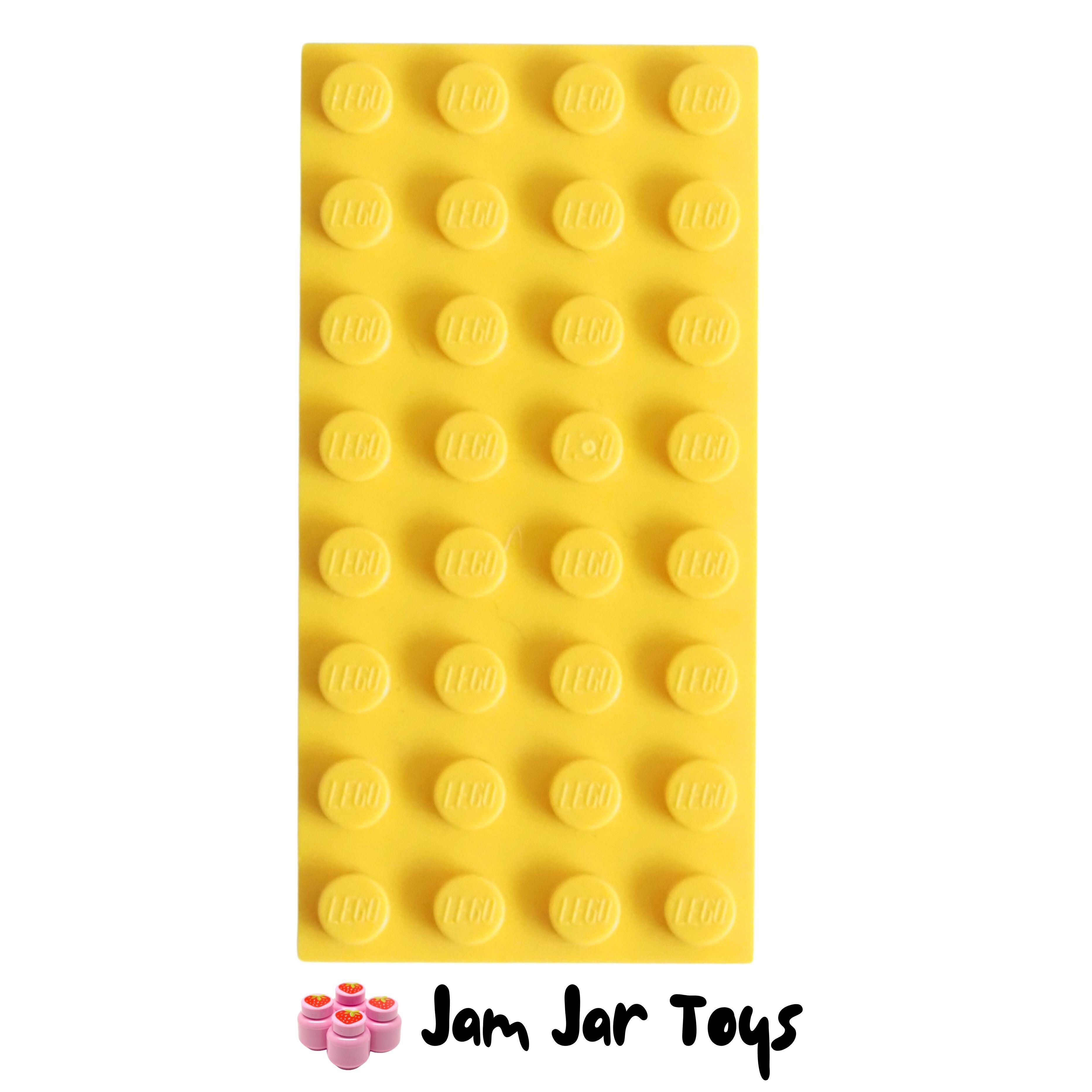 LEGO 4 X 8 YELLOW BASE PLATE