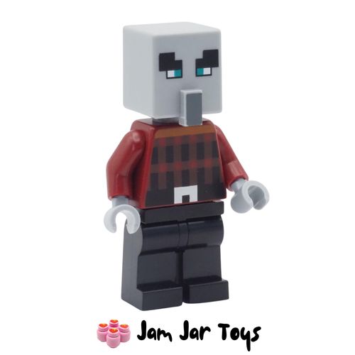 LEGO Minecraft Pillager with Black Legs & Narrow Eyes