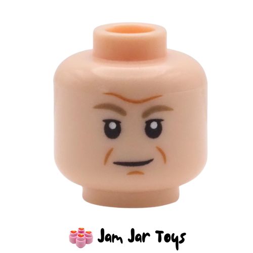 LEGO Admiral Motti Light Nougat Head, Lines, Smile