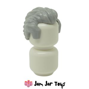 LEGO® Light Bluish Grey Short Hair with Sideburns and Widows Peak H12