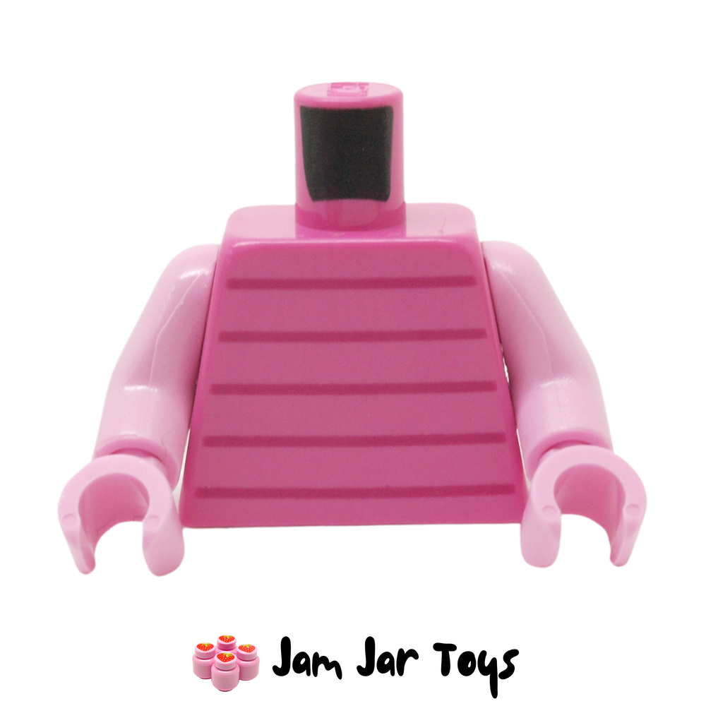 LEGO Piglet Torso Vest, Dark Purple Stripes