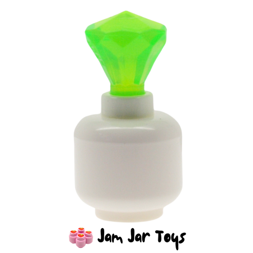 LEGO Trans Bright Green Jewel / Rock 24 Facet