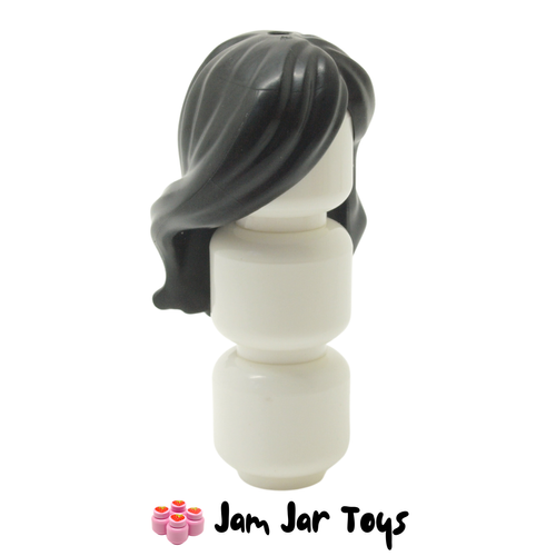 LEGO Aida Black Hair, Long Wavy Across Face